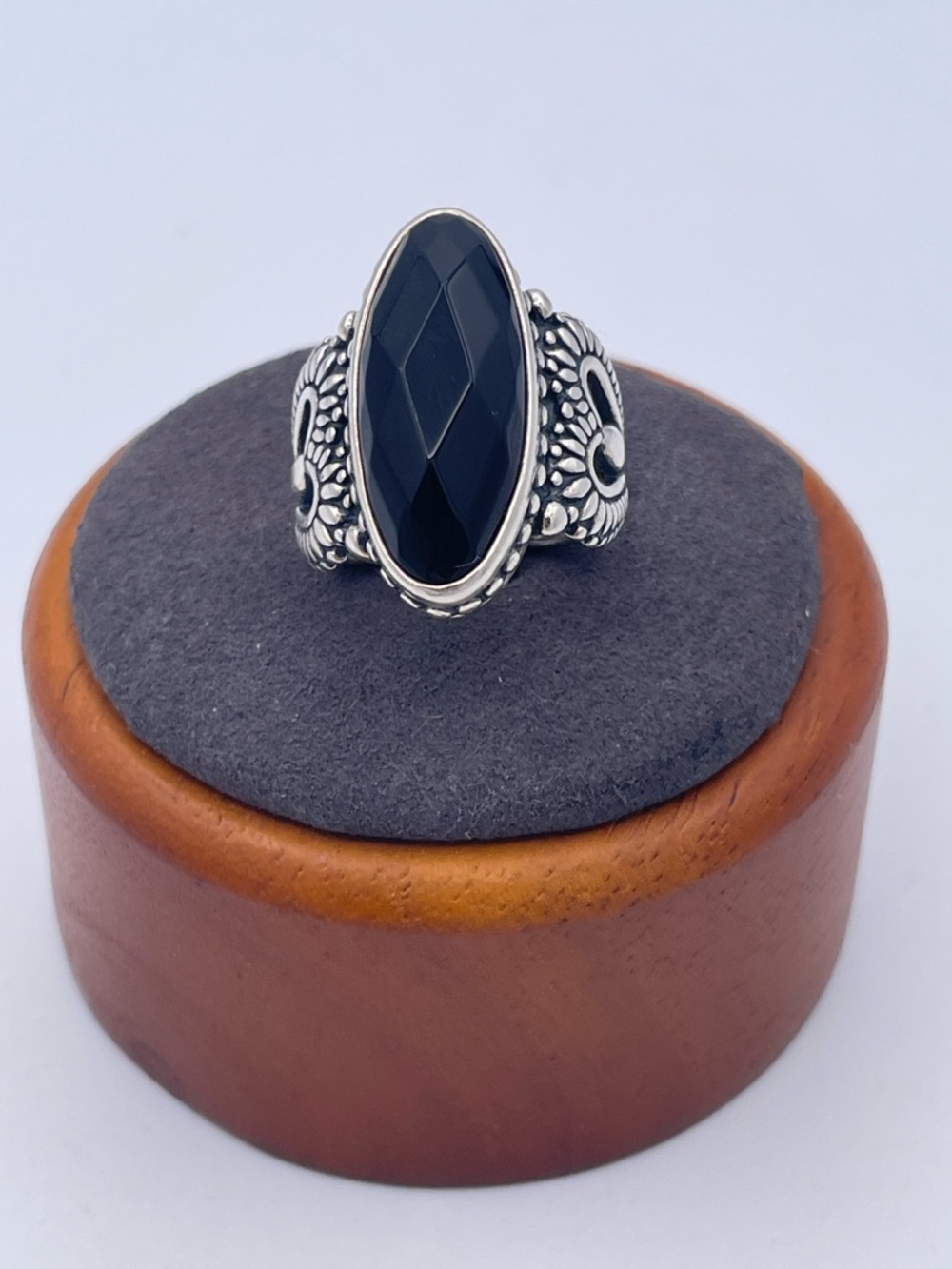 Carolyn Pollack Relios 925 Sterling Silver Onyx Statement Ring Southwestern